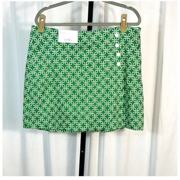 Lady Hagen NWT Sz 14 Links Green Turf Women's 17" Wrap Golf Skort - Picture 3 of 7